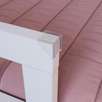 Cama Casal De Chão Infantil Montessoriana Menino Menina 194cm Com Grade De Proteção Branco - 3