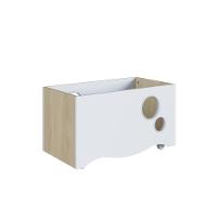 Caixa Baú Infantil Organizadora De Brinquedos E Livros Com Rodas Carvalho Araguaia - 2