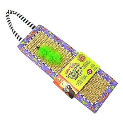 Arranhador De Porta Sisal Natural Para Gatos - Estímulo E Conforto Com Catnip Fat Cat