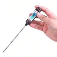 Termômetro Digital Para Culinária Com Espeto - Ideal Para Alimentos E Bebidas - 1