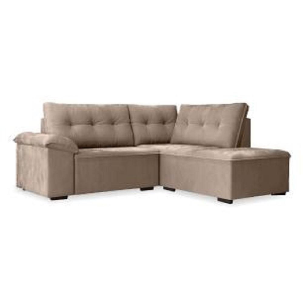 Sofá De Canto Retrátil 5 Lugares Tóquio Macchiato - 4