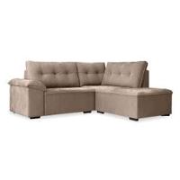 Sofá De Canto Retrátil 5 Lugares Tóquio Macchiato - 4