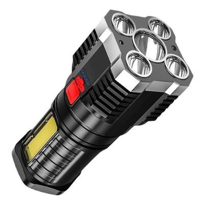 Lanterna Led Brilhante Com Bateria Prolongada - Elegância Prateada Para Aventura