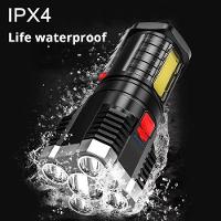 Lanterna Led Brilhante Com Bateria Prolongada - Elegância Prateada Para Aventura - 3