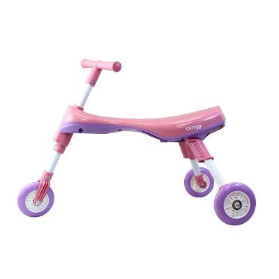Triciclo Infantil Dobrável Rosa E Lilás - Leve E Compacto Para Crianças