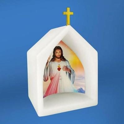 Capela Iluminada Do Sagrado Coração De Jesus - Arte Religiosa Decorativa
