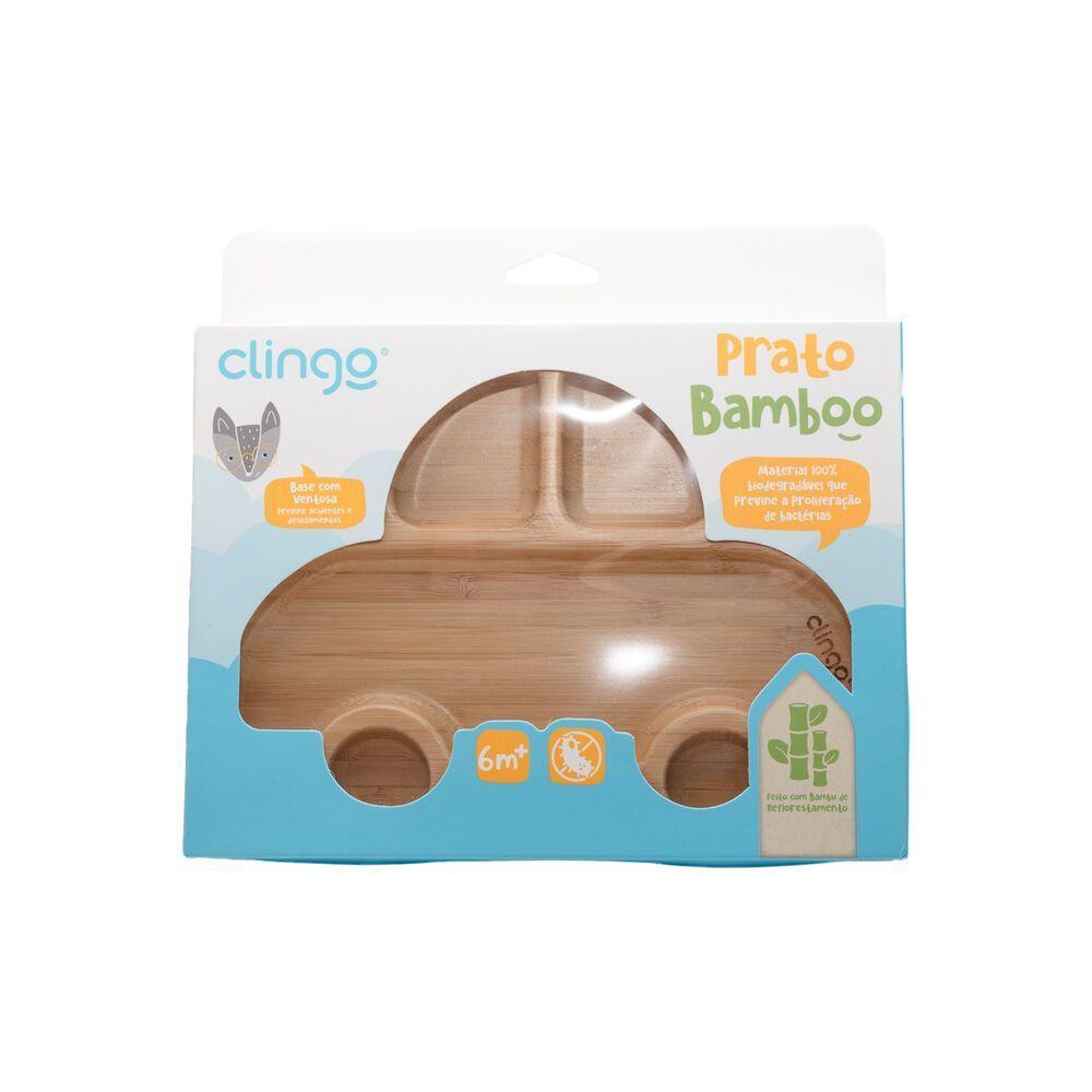 Prato Ecológico De Bambu Com Ventosas E Divisórias - Seguro E Prático - 3