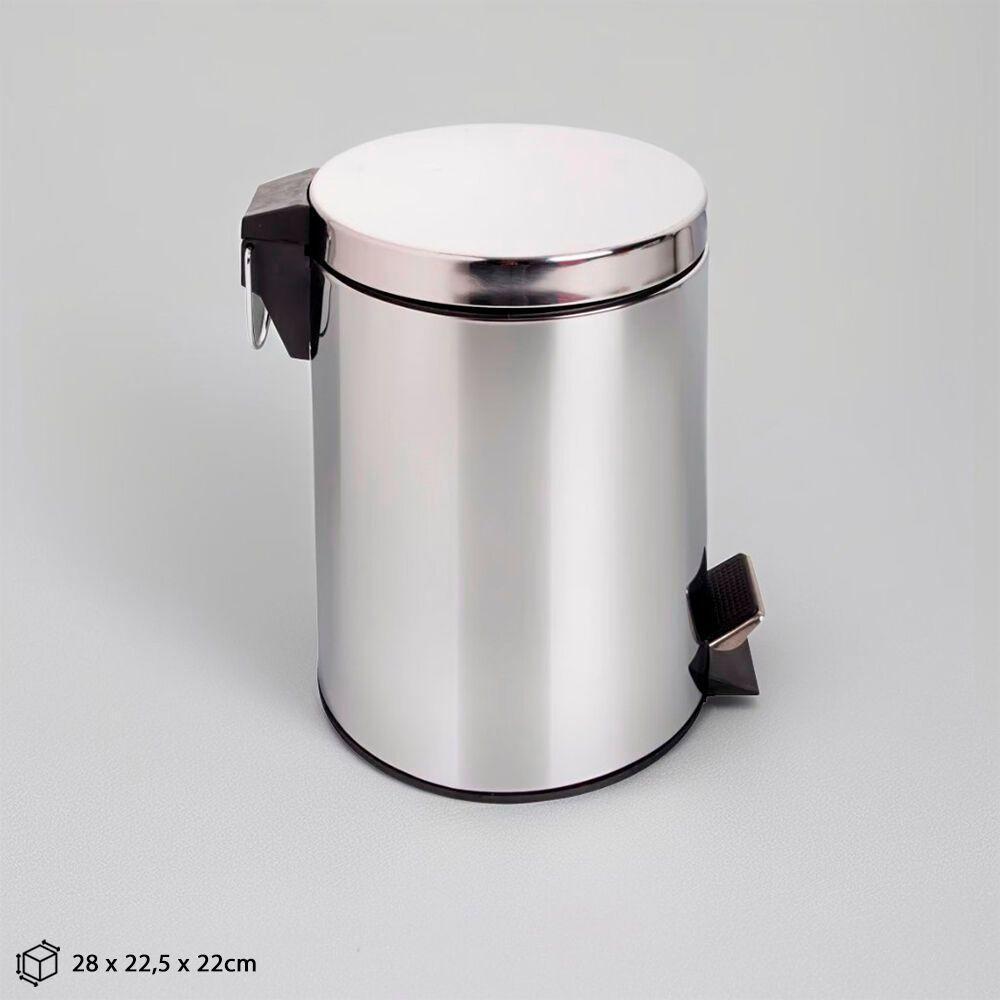 Lixeira Inox Pedal 5l ? Estilo E Praticidade Para Ambientes Compactos - 2