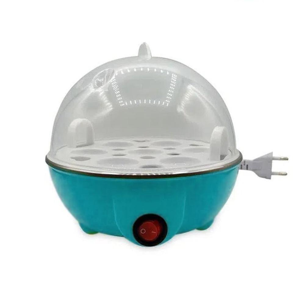 Cozedor Multi Funçoes Eletrico Cozinhar Ovos Egg Cooker Azul - 1