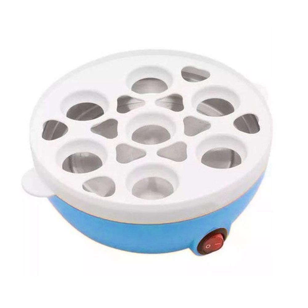 Cozedor Multi Funçoes Eletrico Cozinhar Ovos Egg Cooker Azul - 5