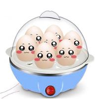 Cozedor Multi Funçoes Eletrico Cozinhar Ovos Egg Cooker Azul