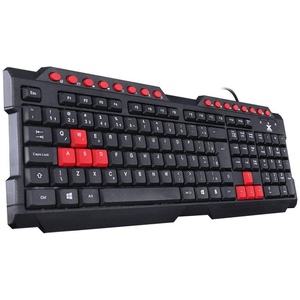 Teclado Gamer Vx Gaming Dragon V2 Abnt2 1.8m Preto Com Vermelho - Gt100 - 2