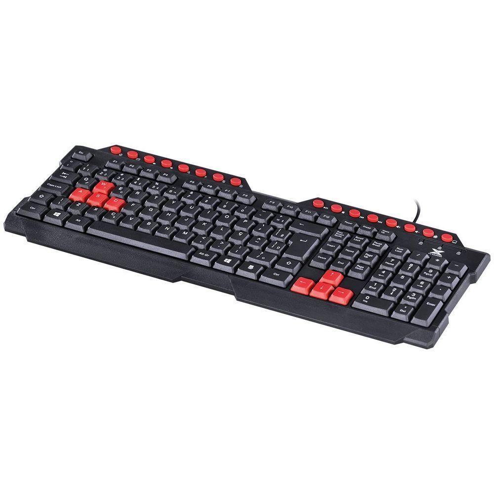 Teclado Gamer Vx Gaming Dragon V2 Abnt2 1.8m Preto Com Vermelho - Gt100 - 3