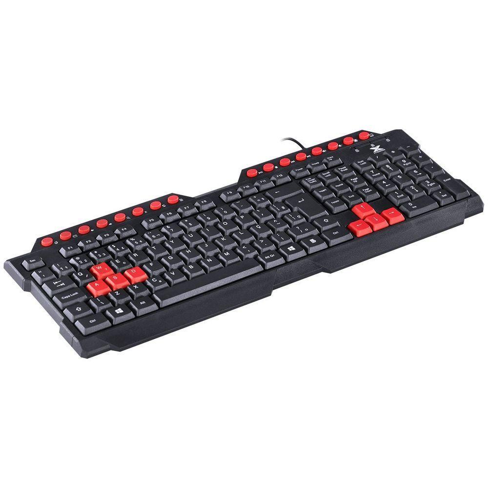 Teclado Gamer Vx Gaming Dragon V2 Abnt2 1.8m Preto Com Vermelho - Gt100 - 4