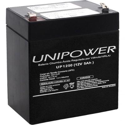 Bateria Selada 12v 5ah Up1250 Preta Unipower