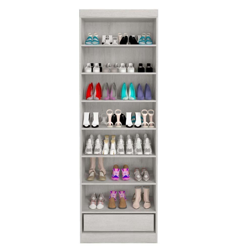 Sapateira Georgia Plus J&a Com Espelho Jequitibá Jequitibá - 2