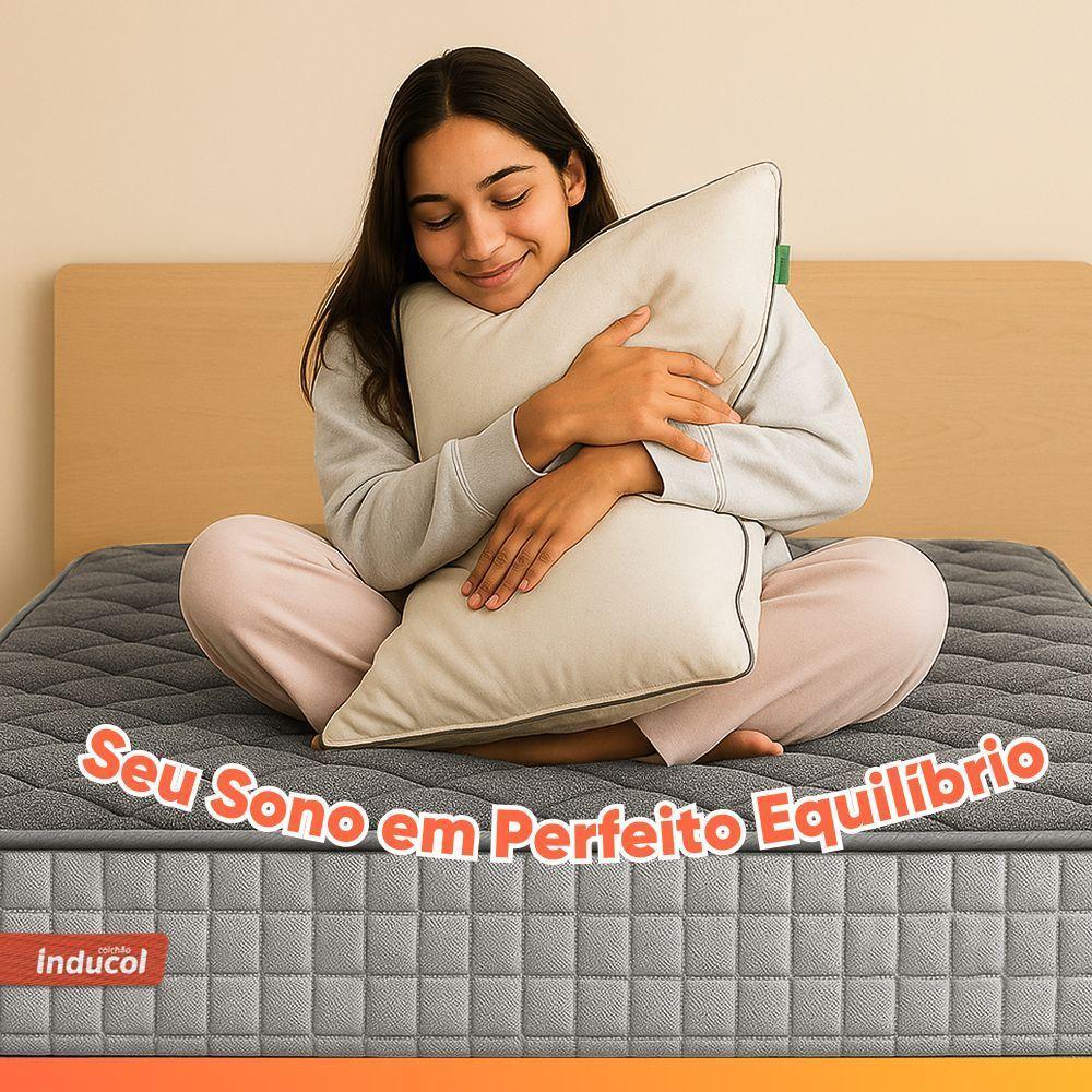 Colchão Solteiro Espuma Softgel Power 88x188x22cm Cinza - 5