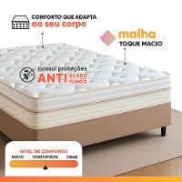 Colchão Casal Molas Ensacadas Memphis 193x203x32cm Branco