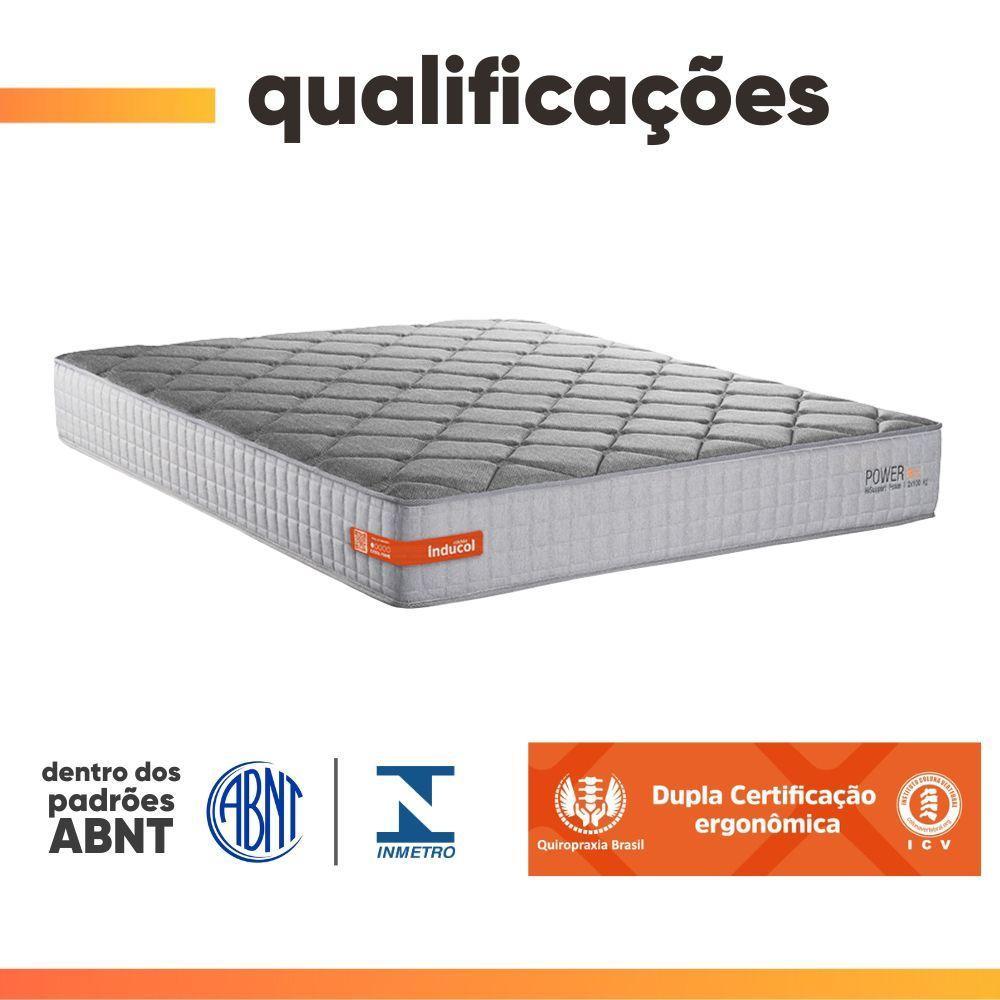Colchão Casal Espuma Softgel Power 138x188x22cm Cbp Cinza - 3