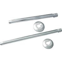 Braço De Chuveiro 40cm Com Canopla E Luva De Alumínio - 11540 - Garden Braco Chuveiro 40cm Aluminio 1540 Garden 11540 - 1