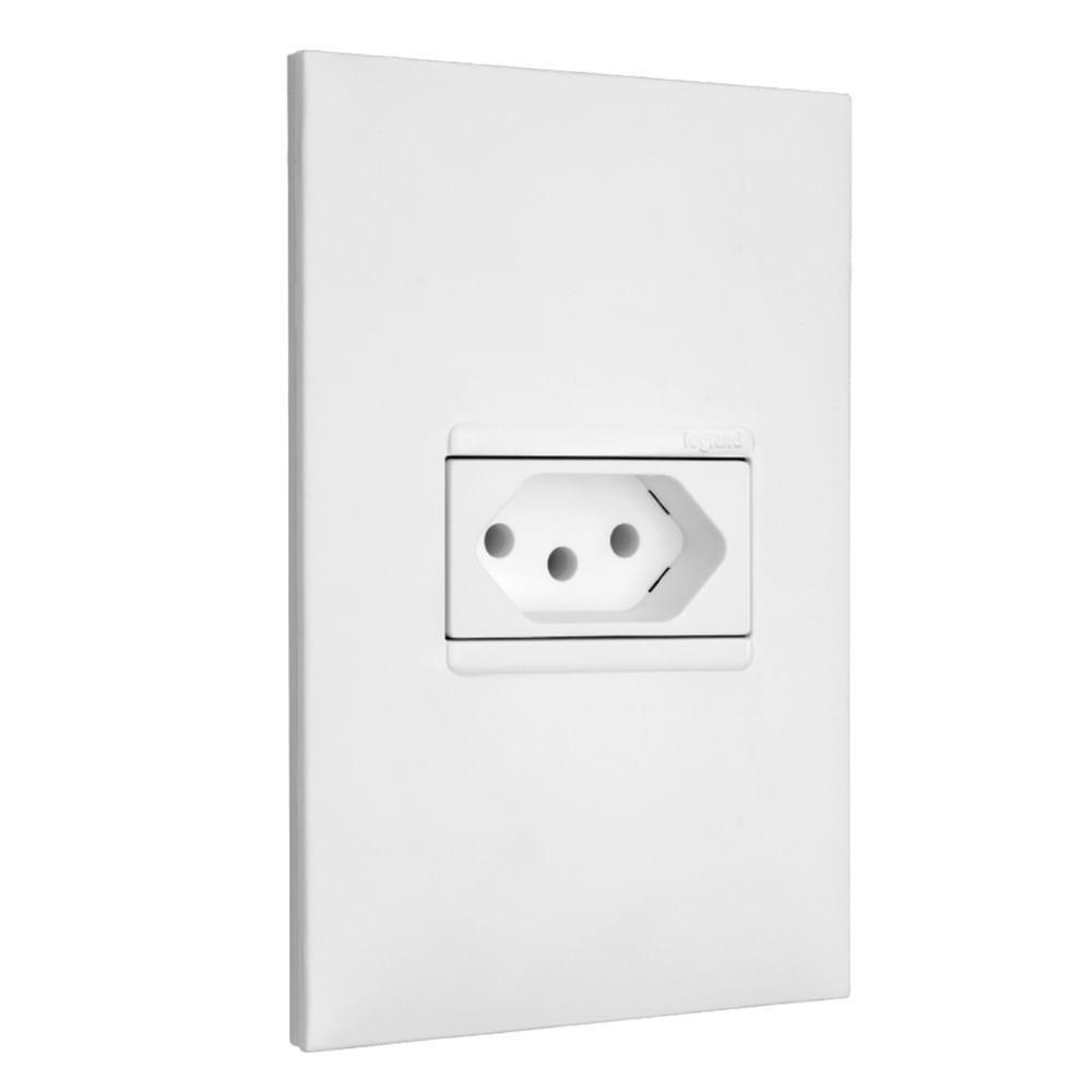 1 Tomada 2p+t 10 Ampères 4x2 Branco - 615080bc - Pial Plus 1 Tomada 2p+t 10 Amperès 4x2 Branco - 615080bc - Pial Plus - 2