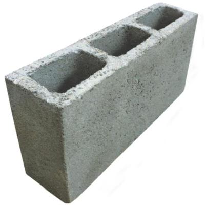 Bloco De Concreto Vedação 9x19x39cm Com Fundo - Vb Blocos Bloco Concreto Vedacao 09x19x39cm