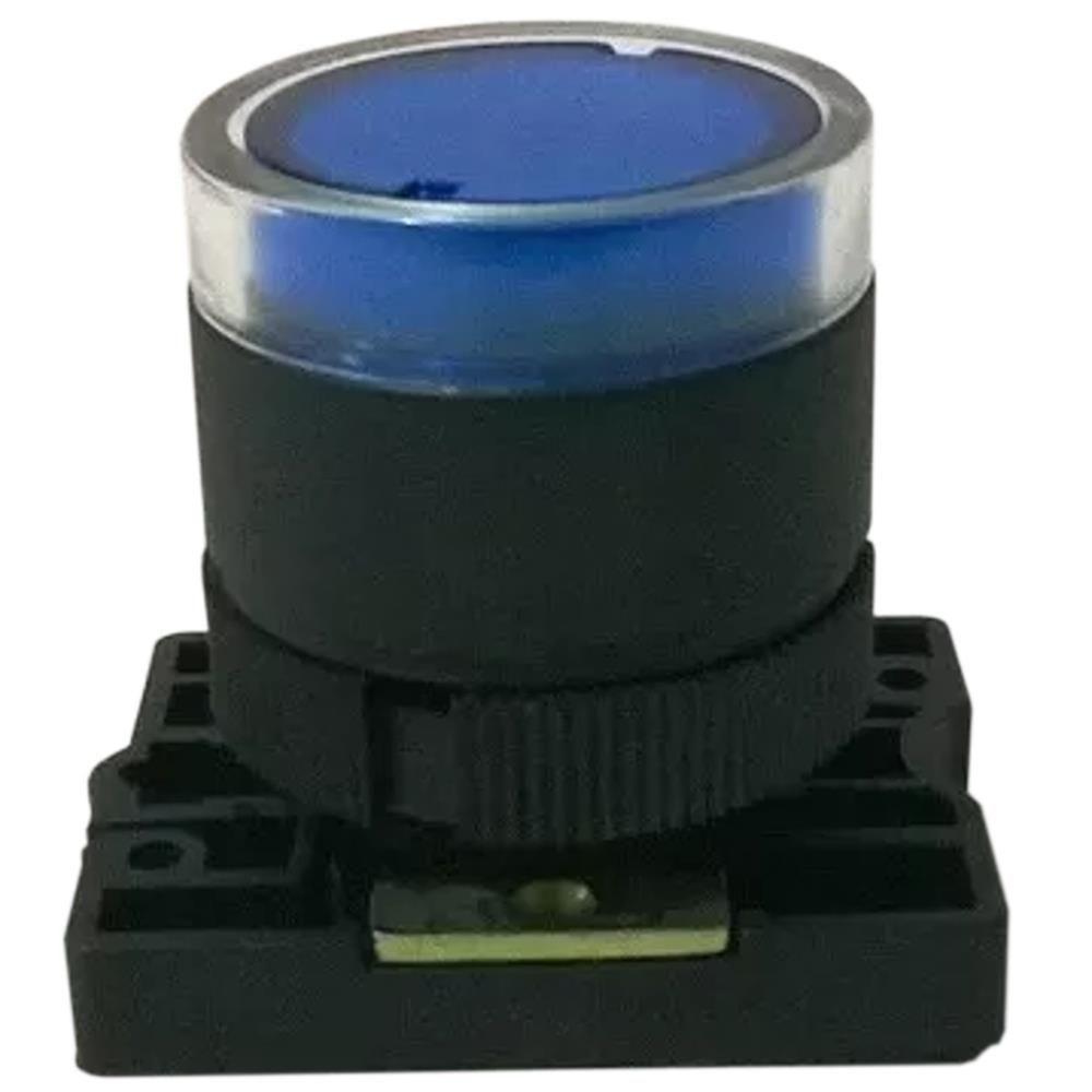 Botão à Impulsão Luminoso Azul - Sprl4 - Steck Bot.impul Lumin Az S-prl4-slprl4 Steck - 1