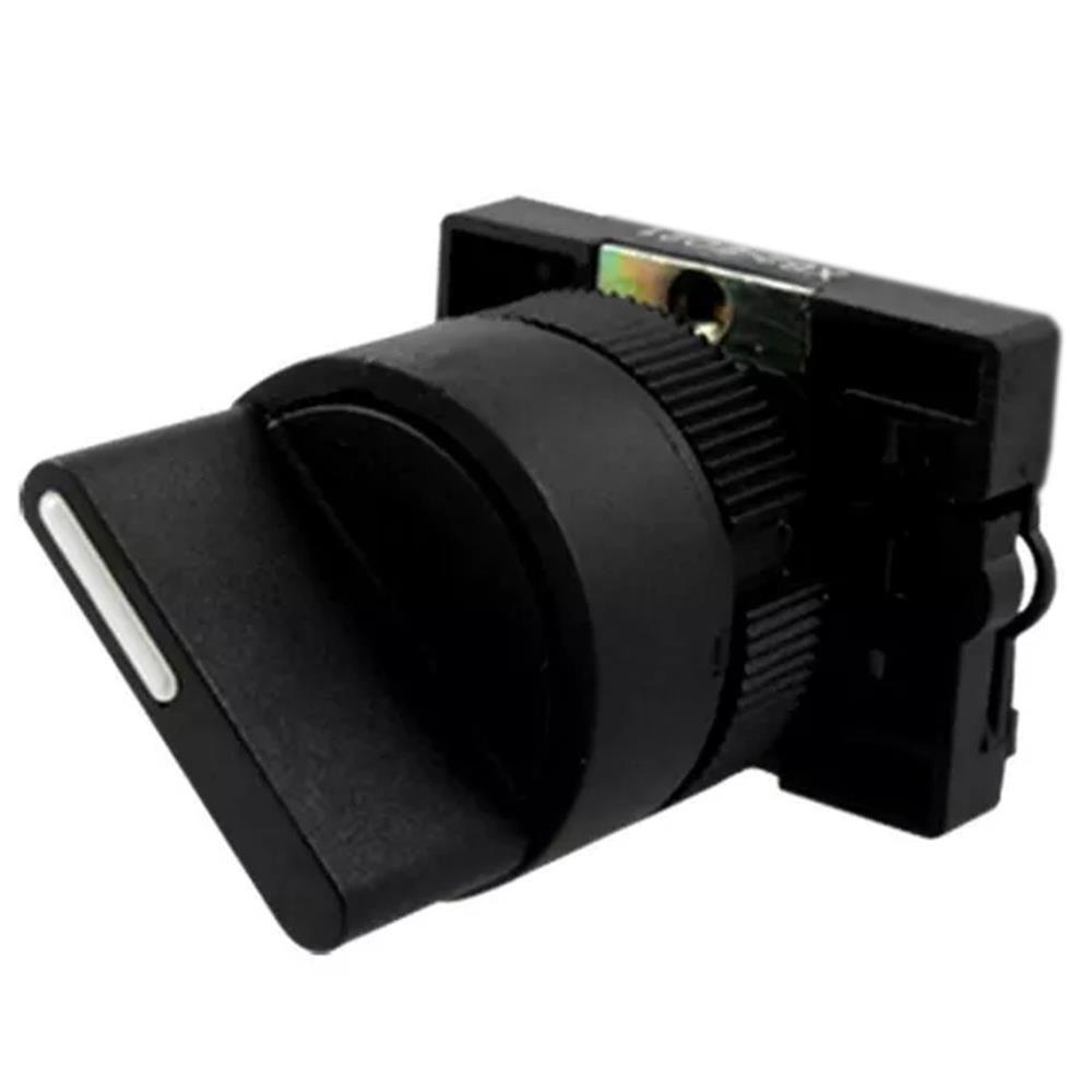 Botão Comutador Manopla Curta Preto 1-0-2 - Slmb8t0 - Steck Bot.com Man Lon Pt 1-0-2 Slmb8t0 Steck - 1