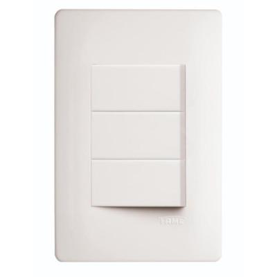 3 Interruptor Simples 10a 250 Volts Habitat - 2095 - Fame 3 Interrup.simples 10a 250v Vertical Fam