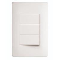 3 Interruptor Simples 10a 250 Volts Habitat - 2095 - Fame 3 Interrup.simples 10a 250v Vertical Fam - 1