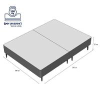 Base Sommier Marrom Queen 158x198x23cm - 1051611880 - Ortobom Base Sommier Marrom Queen 158x198x23 - 7