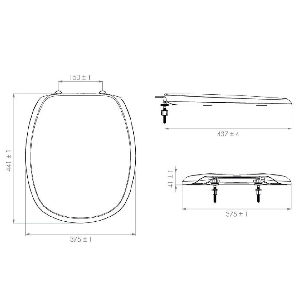 Assento Loren One Em Polipropileno Branco - 7153018 - Lorenzetti Assento Loren One Pp Sc Branco - 7153018 - Lorenzetti - 4