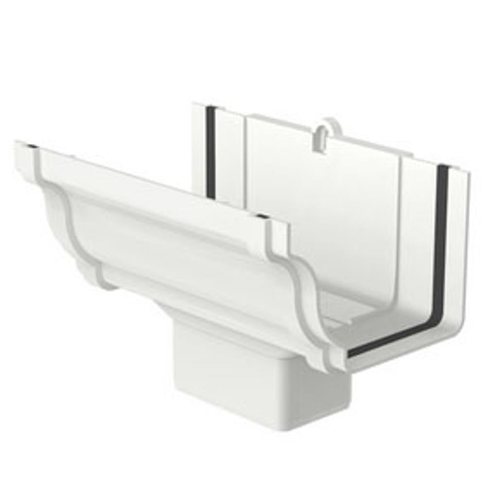 Bocal Condutor Retangular Aquapluv Style Branco - 32029809 - Tigre Bocal Calha Retangular Aquapluv Style Branco Tigre - 1