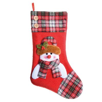 Bota Natalina Boneco De Neve Vermelha - 1107249 - Cromus