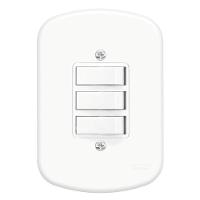 3 Interruptores 10a 250v Blanc - 0656 - Fame Interrup.c-3teclas Simpl.c-plac.4x2 Sb F 656. Fame - 1