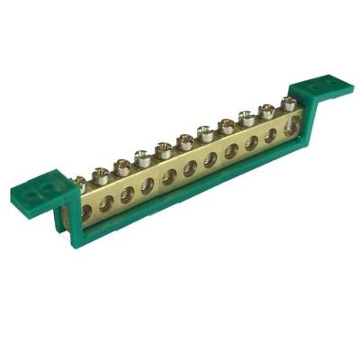 Barramento Terra 11 Terminais Verde Fixo 89,0e - Sbt11 - Steck