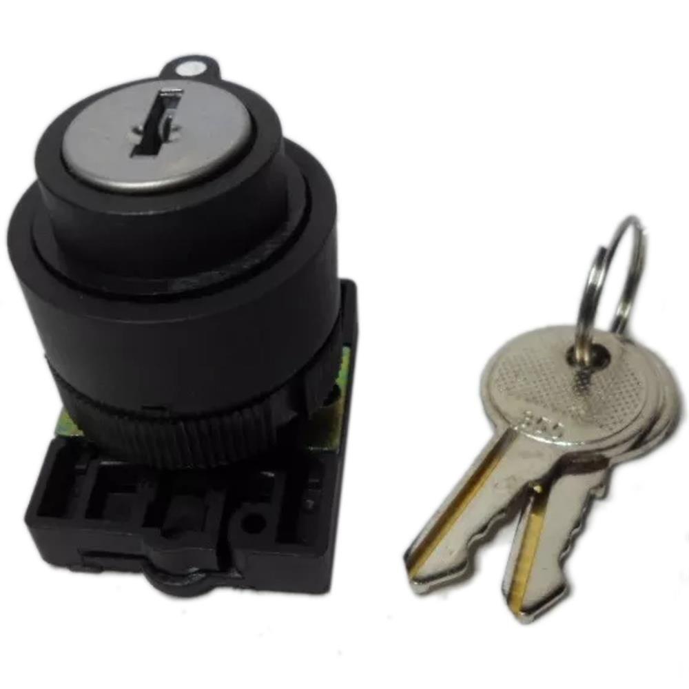 Botão Comutador Com Chave Preto 1-0-2 Retorno - Slcg8t3c - Steck Bot.com C-ca Pt 1-0-2 Ret S-cg8t3c-slcg8t3c Steck - 1