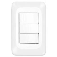 3 Interruptores Paralelos 4x2 - Lgx222 - Pial 3 Interruptores Paralelos 4x2 Pial Pop - Lgx222 - Pial - 1