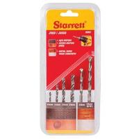 Jogo De Brocas De Aço Rápido Para Metal E Concreto Com 6 Peças - Kbk3 - Starrett - 1