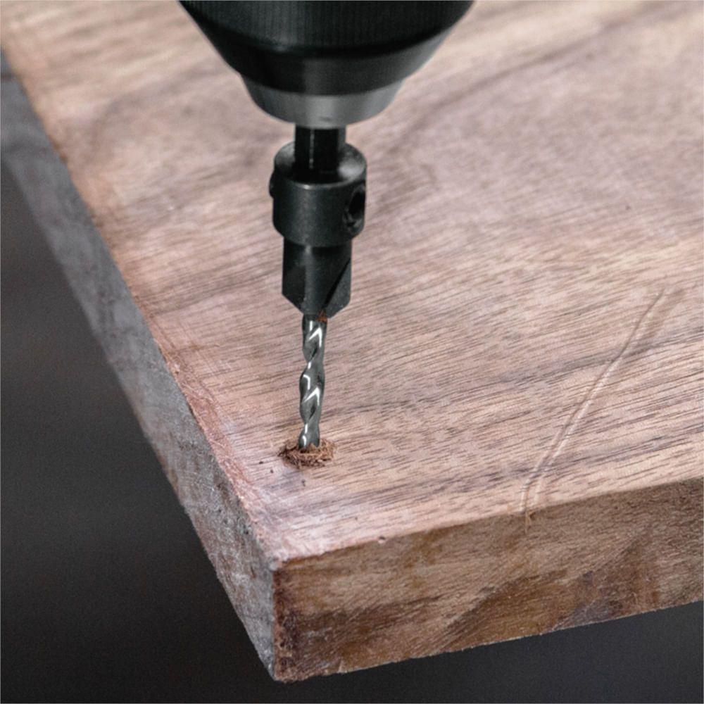 Broca Escareadora Para Parafusadeira N°8 Com Chave Hexagonal - A-99683 - Makita - 3