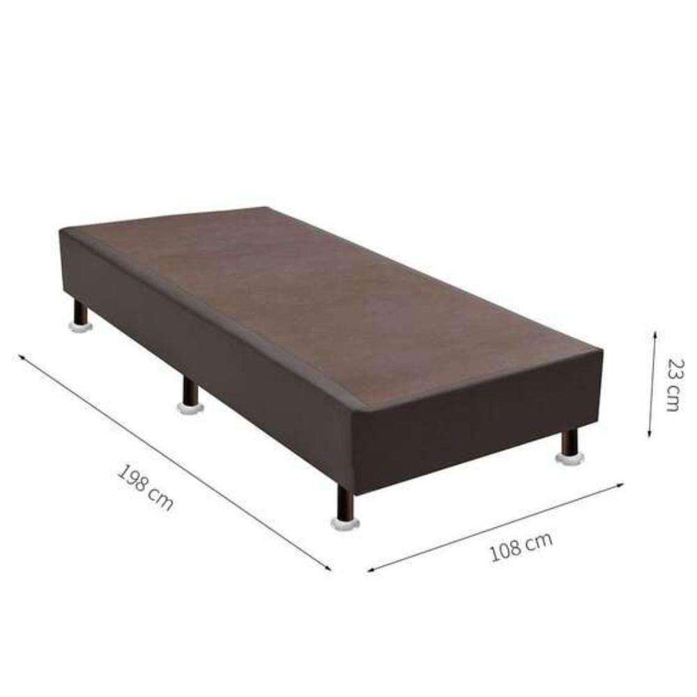 Base Sommier Marrom Solteiro 108x198x23cm - 1051612139 - Ortobom Base Sommier Marrom Solteirao 108x198x23 - 2