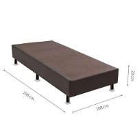 Base Sommier Marrom Solteiro 108x198x23cm - 1051612139 - Ortobom Base Sommier Marrom Solteirao 108x198x23 - 2