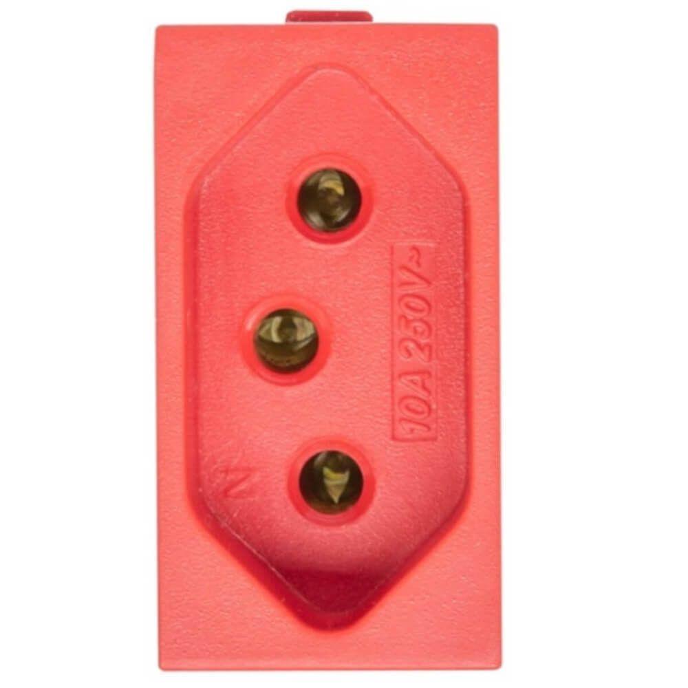 Módulo Para Tomada Universal 2p+t 20a Vermelho - Ek-31000-28 - Ekron - 1