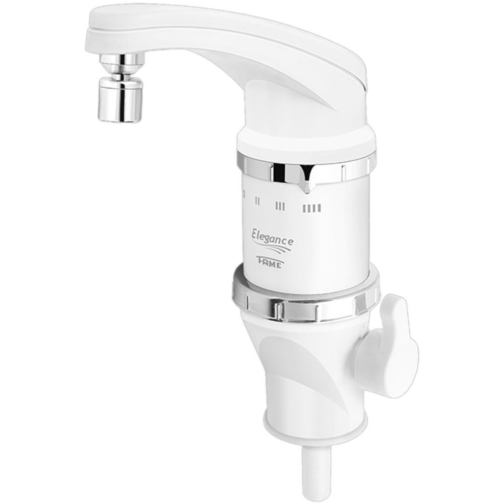 Torneira Elétrica 4 Temperaturas Elegance Branca Para Bancada 5400 Watts 220 Volts - 01039882 - Fame - 1