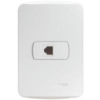 Conjunto Tomada Rj11 2 Fios Branco Miluz - S3b64900 - Schneider Conj.tomada Rj11 (2fios) Pl-br S3b64900-miluz - 1