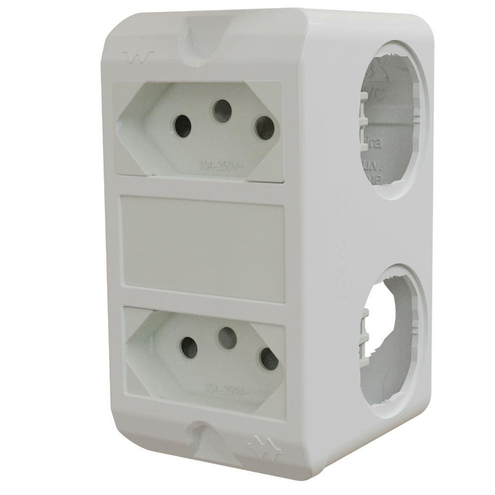 Conjunto Com 2 Tomadas De 10 Amperes Poliwetzel Pvc - E017212029 - Wetzel - 1