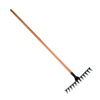 Ancinho Reforçado 16 Dentes Curvo Com Cabo - Dtools 42cm Para Jardins E Hortas - 2