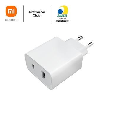Carregador Ultra Rápido Xiaomi 33W Dupla Saída Branco