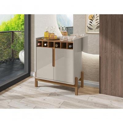 Adega Bar Lizz 2 Portas Off White-cedro