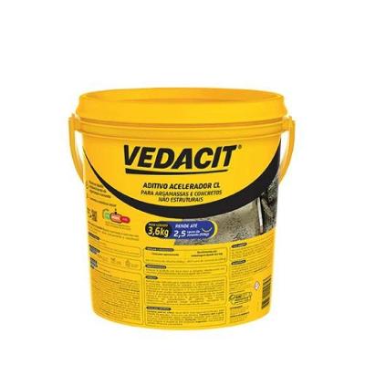 Aditivo Acelerador De Cimento Rapidíssimo 3,6kg - Vedacit